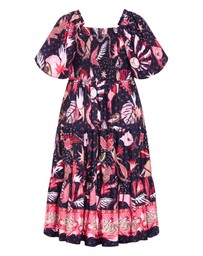 City Chic - Simona Print Puff Sleeve Dress