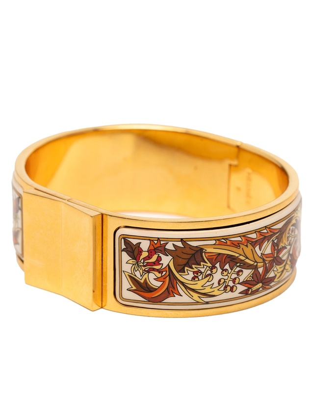 Pre-Loved by Azura Reborn - Pre-Loved Enamel Fall Foliage Loquet Hinge Bracelet PM