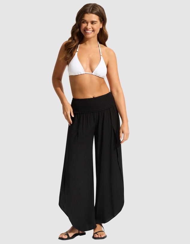 Seafolly - Shirred Waist Wrap Pant