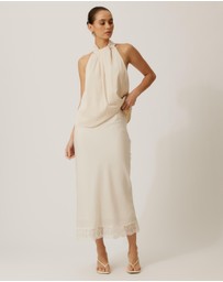 Tussah - Sadie Satin Lace Slip Skirt