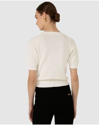 SACHA DRAKE - Henley Knit Top