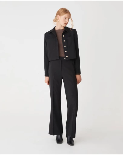 Forcast - Sadie Patch Pocket Crop Jacket