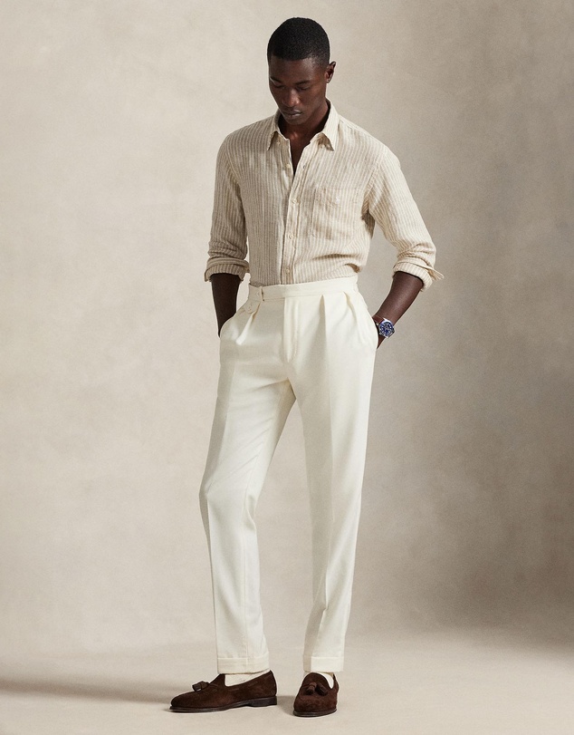 Polo Ralph Lauren - Custom Fit Striped Linen Shirt