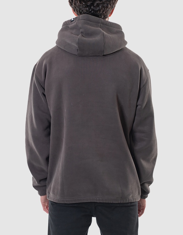 Fallen Footwear - Fallen Footwear Men Grunge Hoodie Relax Jumper Regular Fit Asphalt/Black