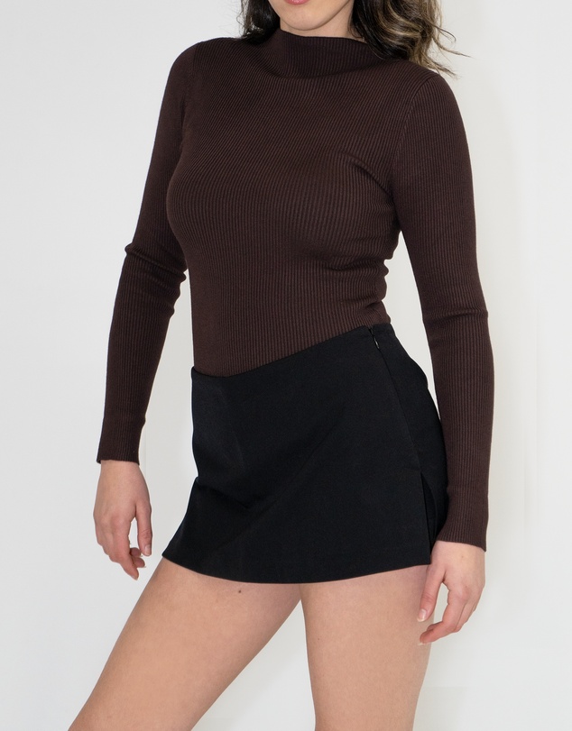 Lydan The Label - Mock Neck Long Sleeve Knit