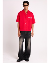 Black Noise White Rain - Script Short Sleeve Shirt