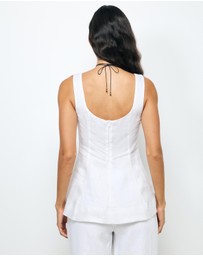 AERE - Bria Linen Top