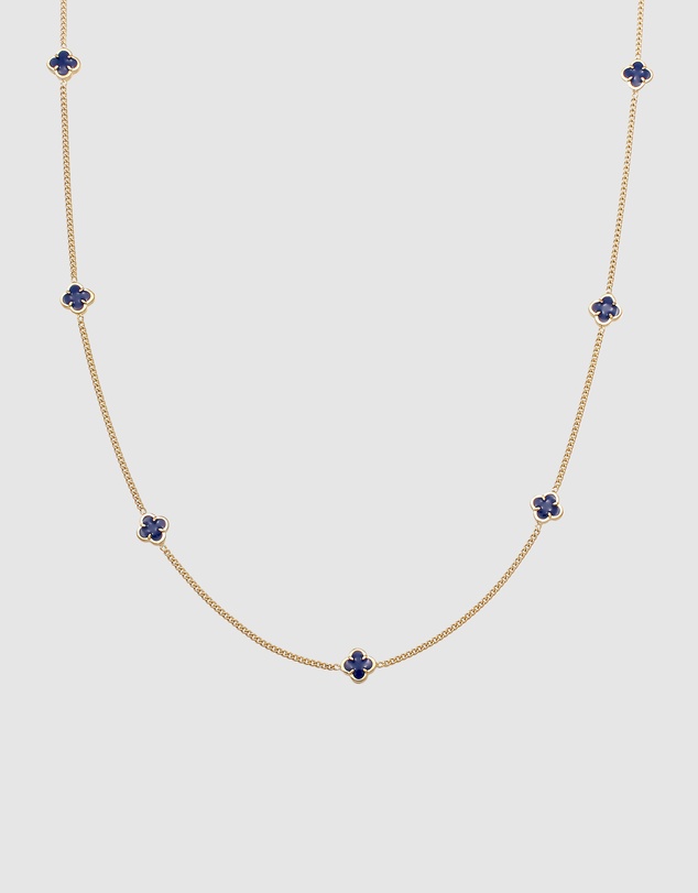 Kuzzoi - ICONIC EXCLUSIVE - Cloverleaf Necklace in Gold-Plated 925 Sterling Silver