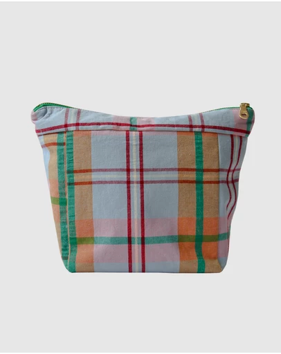 Mosey Me - Confetti Plaid Cosmetic Bag