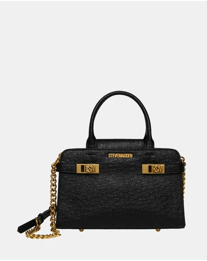 Steve Madden - BLindeny Black Gold Handbag