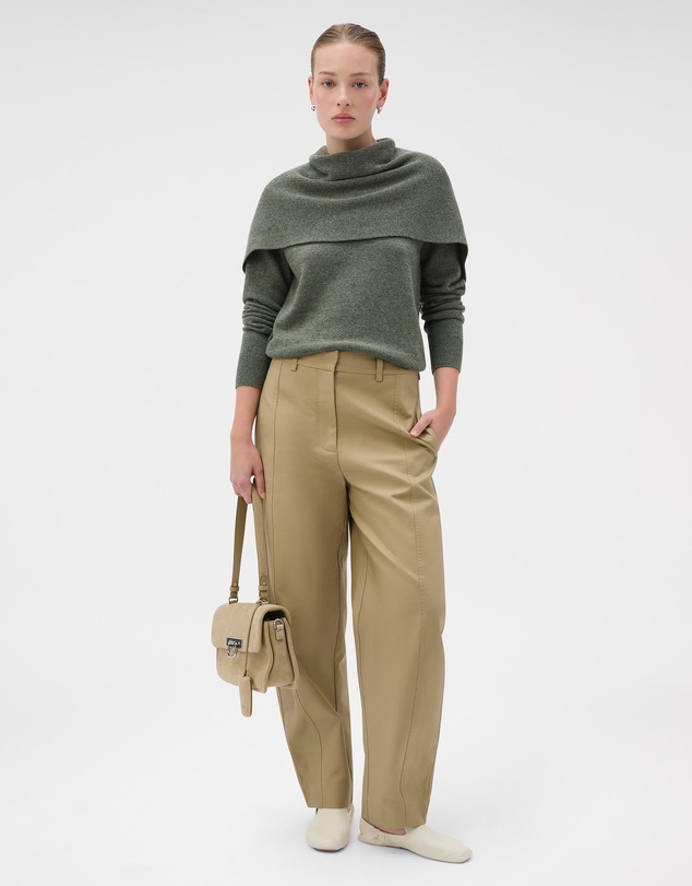 Oroton - Wrap Scarf Knit Jumper