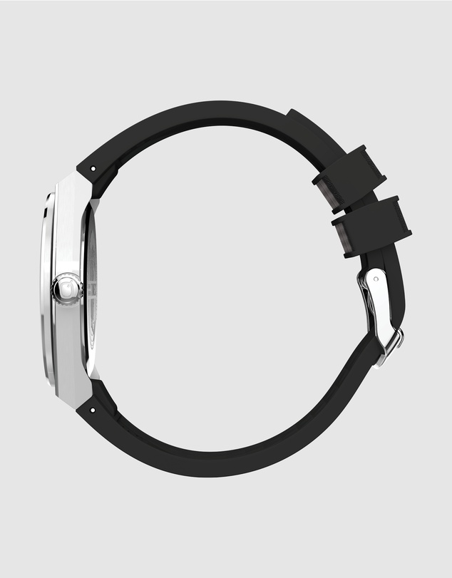 TIMEX - Q Timex® Continental GMT 39mm Synthetic Rubber Strap Watch
