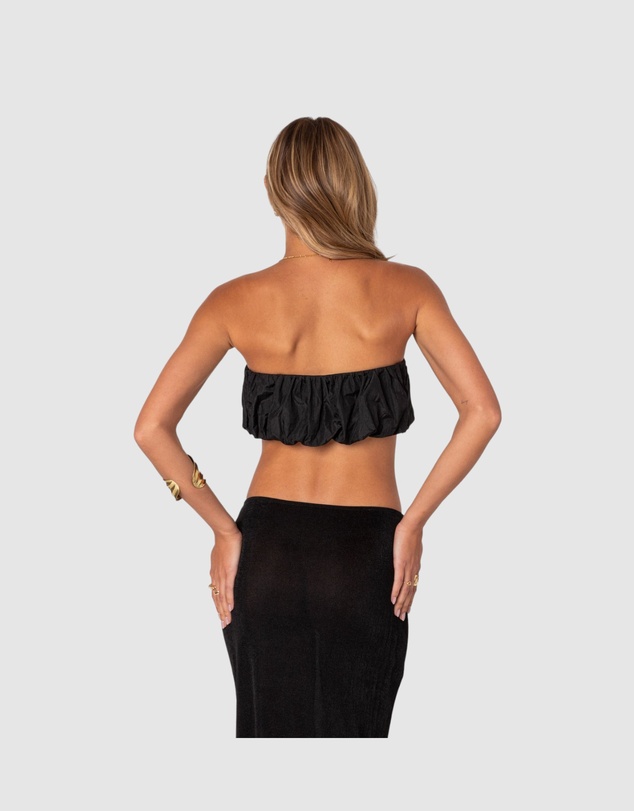 EDIKTED - Romi Nylon Bubble Bandeau Top