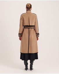 SABA - Kayla Wool Contrast Long Coat