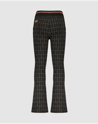 NONO - Sahara Flared Check Pants - Kids-Teens
