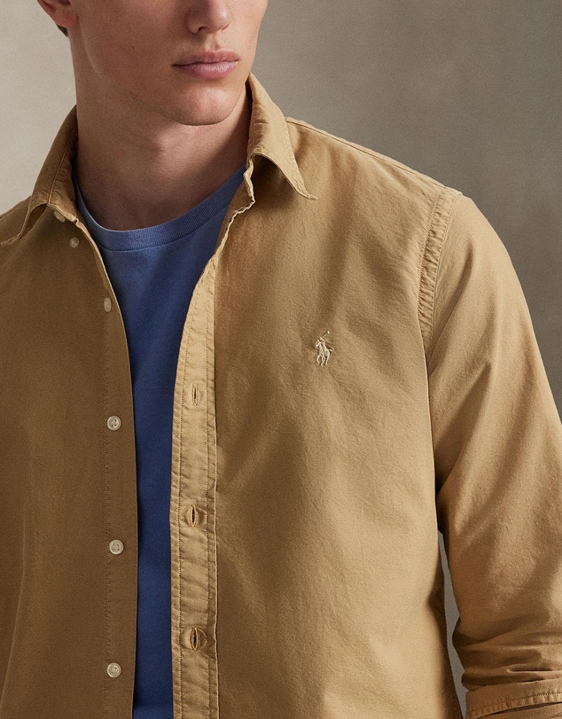 Polo Ralph Lauren - Custom Fit Garment-Dyed Oxford Shirt - ICONIC EXCLUSIVE