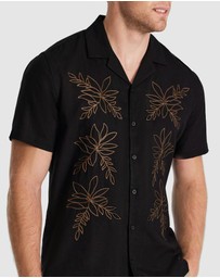 Tarocash - Kota Embroidered Linen Shirt