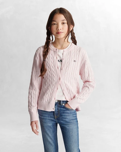 Gant - Shield Cable Knit Cardigan