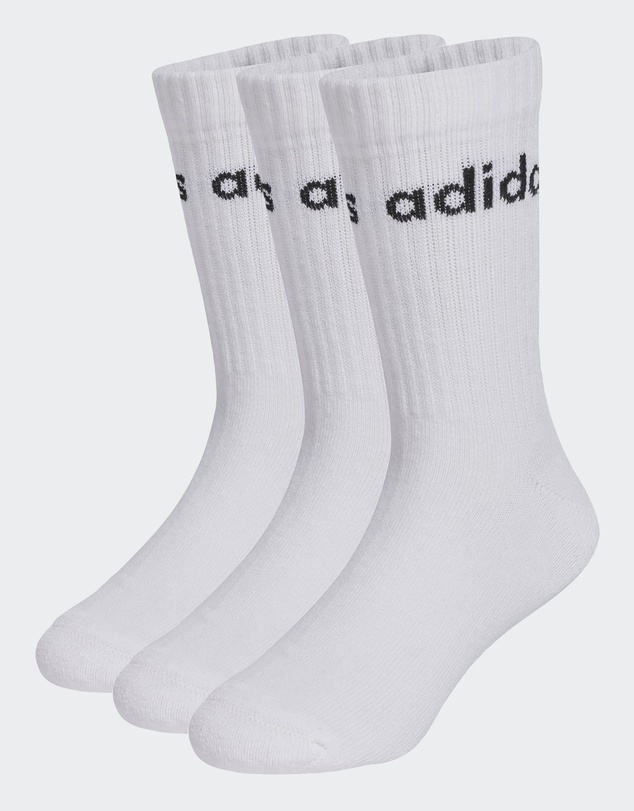 adidas Performance - Linear Kids Crew 3 Pairs Per Pack Socks