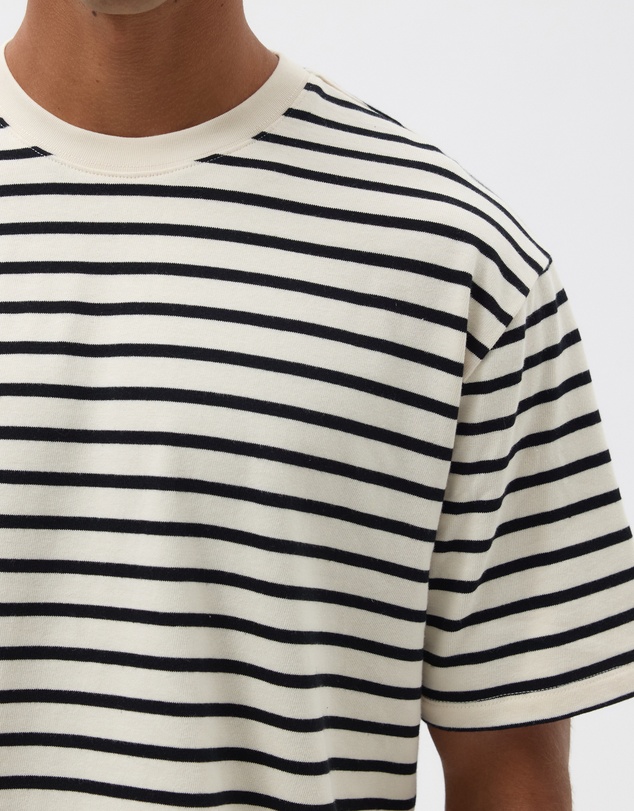 AERE - Heavyweight Stripe SS Tee