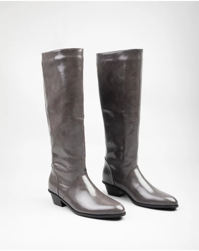 RAID - Reeona western knee boots in grey