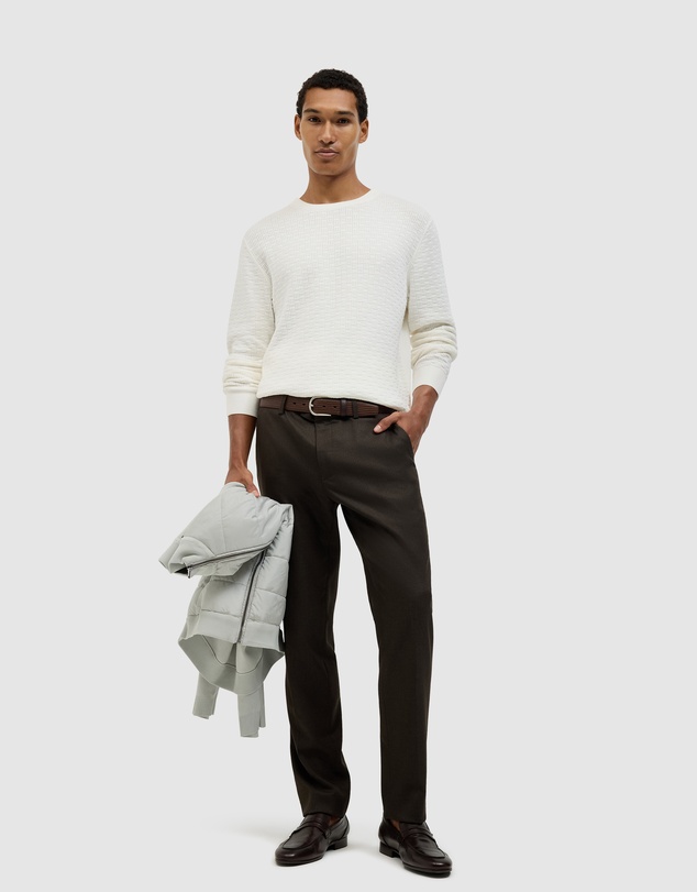 Politix - Elvin Geo Textured Crew Knit
