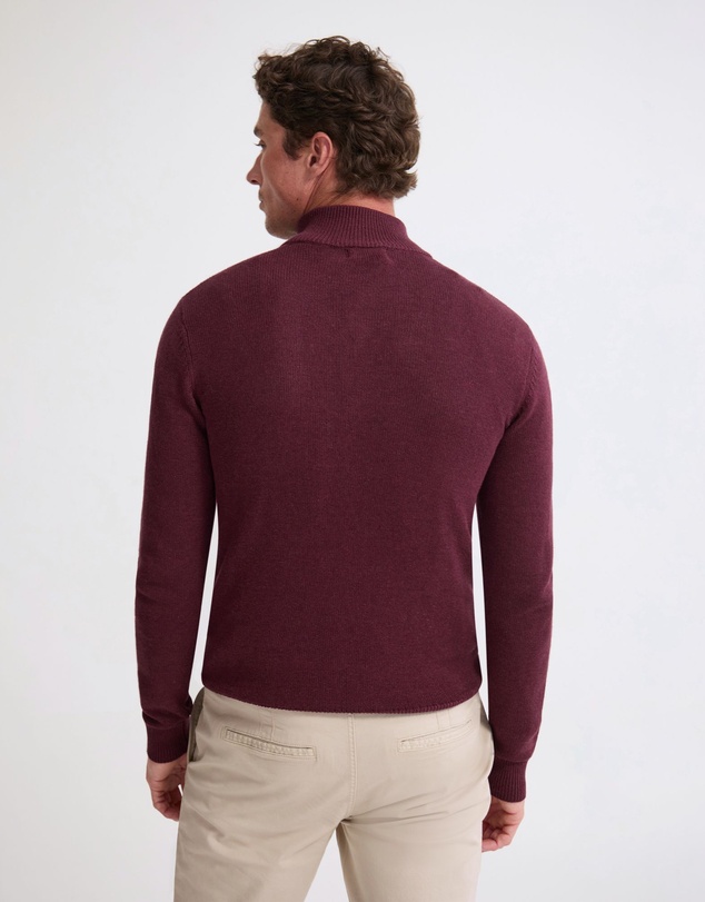 Oxford - Robert Zip Neck Knit Pullover