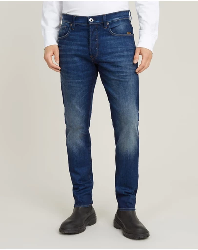 G-Star - 3301 Slim Worker Blue Faded