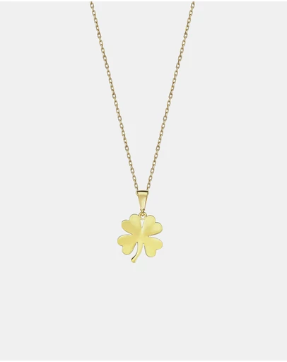 Zoe Olivia - 9K Gold Lucky Clover Necklace