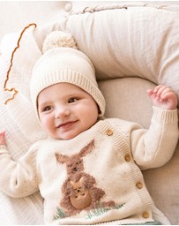 Bebe by Minihaha - Charlie Organic Knitted Beanie - Babies