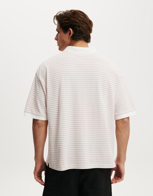 Cotton On - Box Fit Short Sleeve Polo
