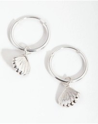 Lovisa - Sterling Silver Shell Hoop Earrings