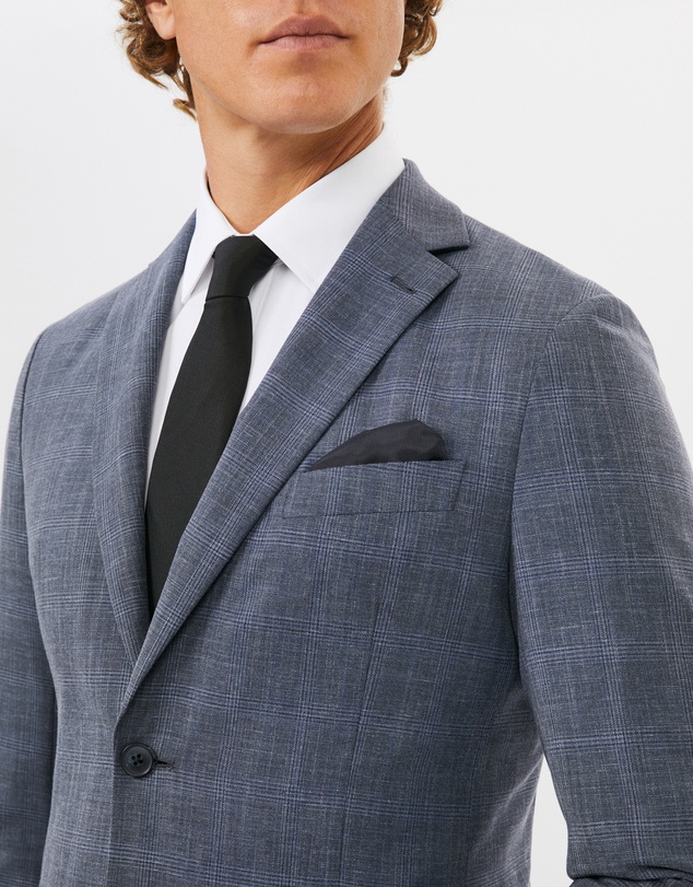 Van Heusen - Superfine Twill Slub Check Suit Jacket