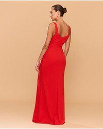CATHERINE FERRARO - Elena Square Neck Gown