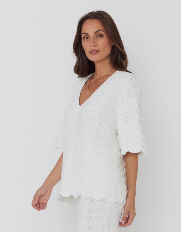 ALEXANDRA - Agape Top White