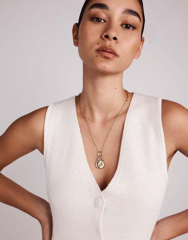Michael Hill - Polished Circle Pendant Connector in 10k Yellow Gold