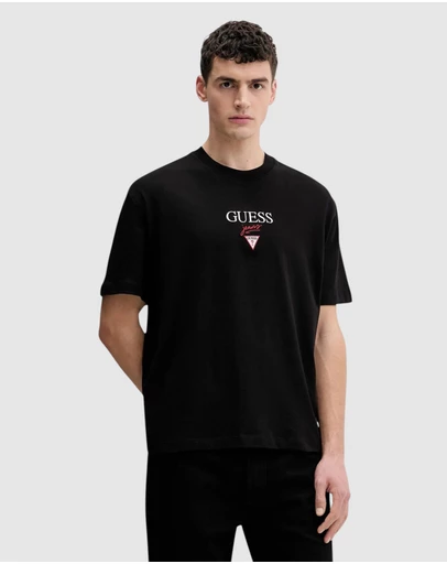 GUESS Jeans - GUESS JEANS Short Sleeve Oversized Baker Logo T-Shirt