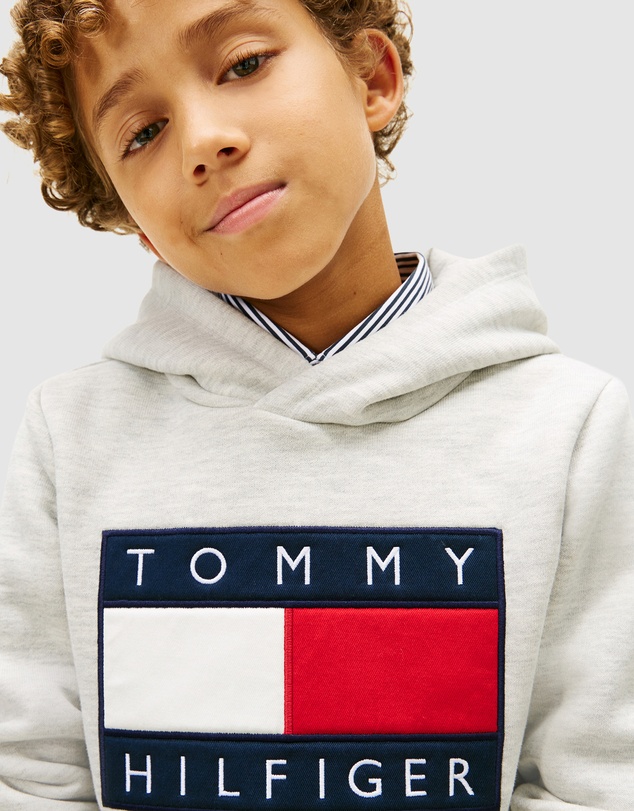 Tommy Hilfiger - Heritage Flag Badge Terry Hoodie - Kids