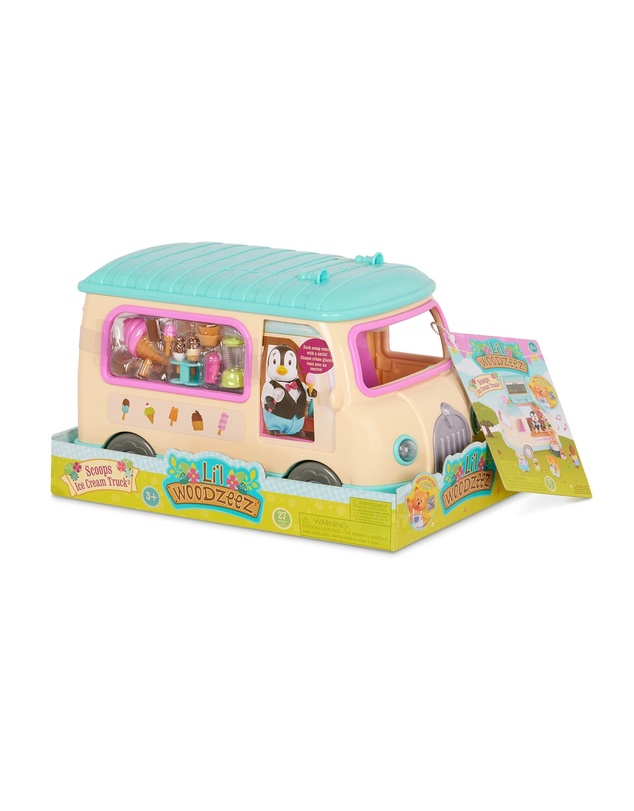Lil Woodzeez - Scoops Ice Cream Truck Truck Playset