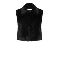 City Chic - Plus size Gianna Faux Fur Vest - black