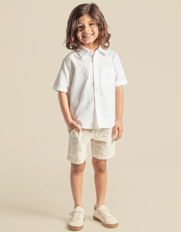 Designer Kidz - Finley Linen Shorts