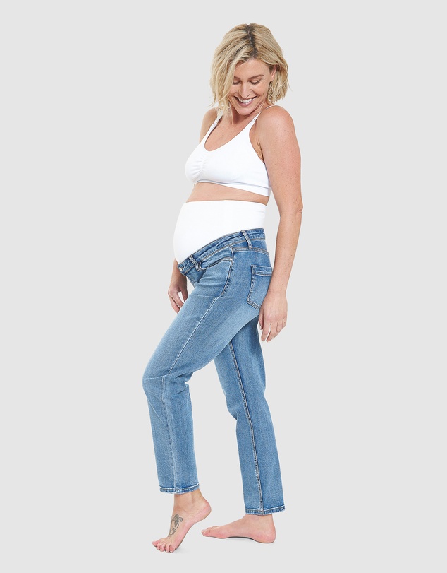 Ripe Maternity - Hunter Over Bump Crop Jean