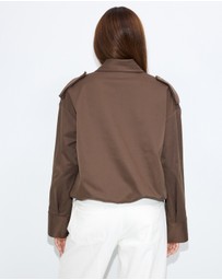Dazie - Muse Trench Bomber Jacket