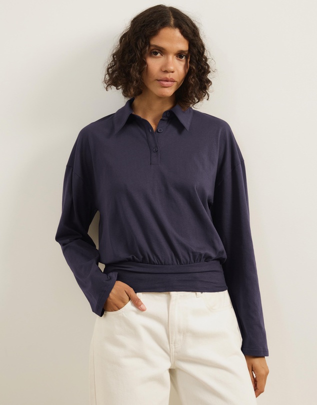 Atmos&Here - Averin Long Sleeve Fitted Waist Top