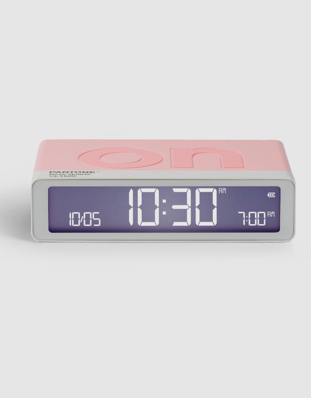 Lexon - Lexon Flip Classic Reversible Alarm Clock PANTONE - Rose Pink