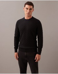 Calvin Klein - Basketweave Cotton Wool Jumper