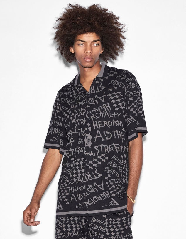 Ksubi - Heroism Knit Resort Ss Shirt Black