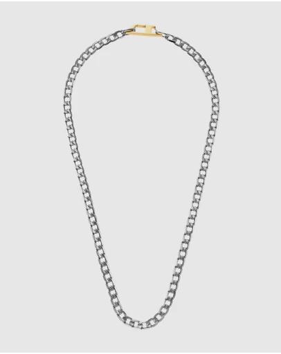 Diesel - Steel Silver-Tone Necklace