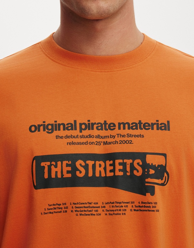 Cotton On - Box Fit Premium Music T-Shirt