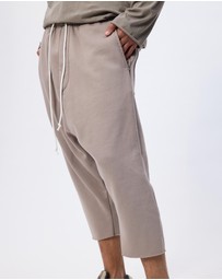 Surrounded By Ghosts - The Jade Low Crotch Fleece Drawstring Shorts